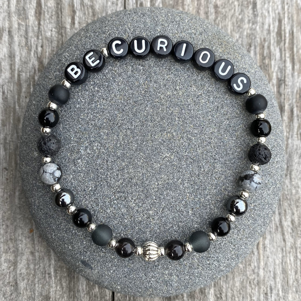 BE CURIOUS Mantra Bracelet