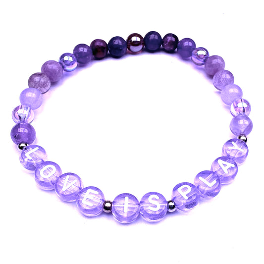 LOVE IS PLAY Mantra Bracelet