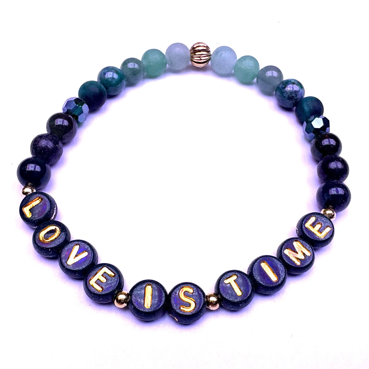 LOVE IS TIME Mantra Bracelet