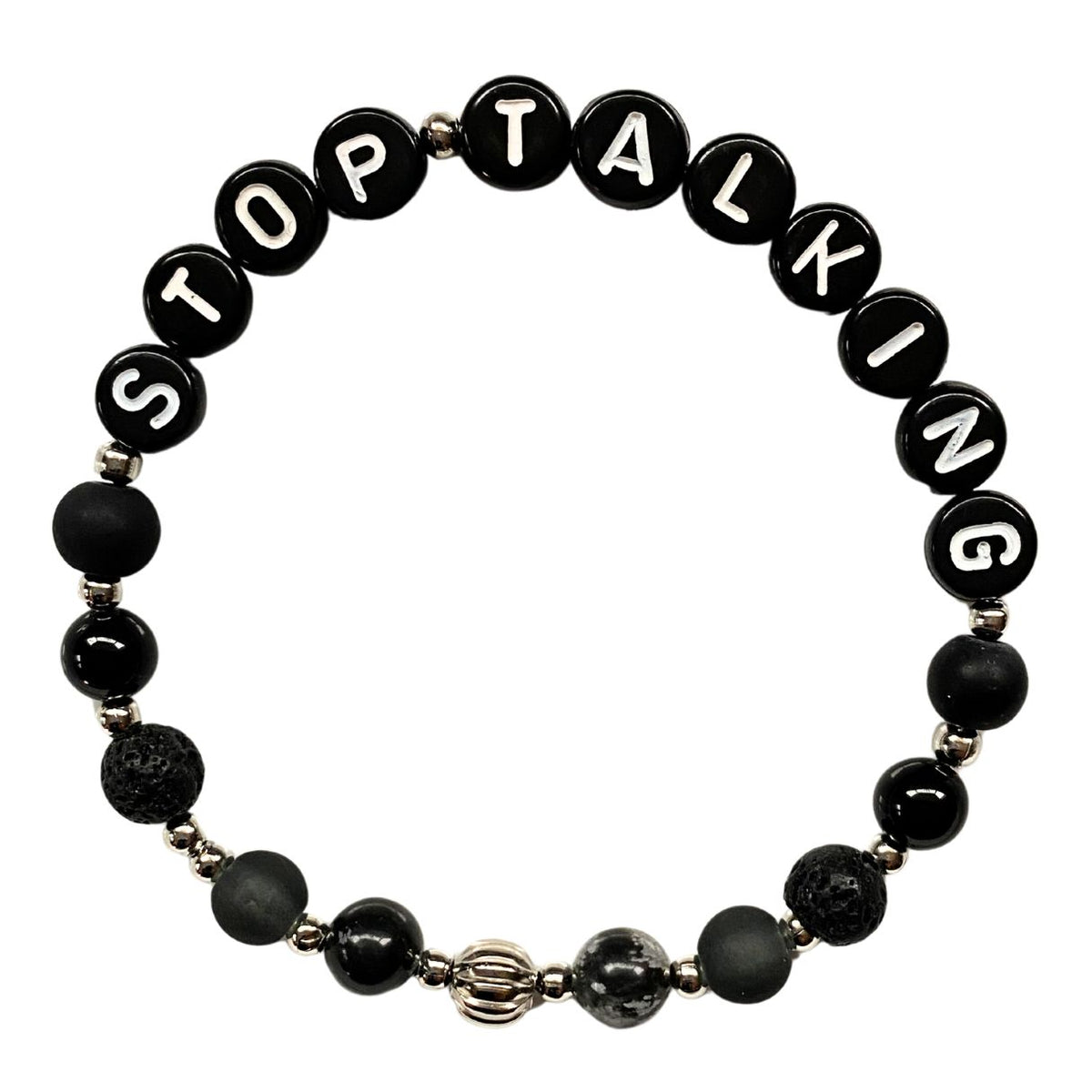 STOP TALKING Mantra Bracelet