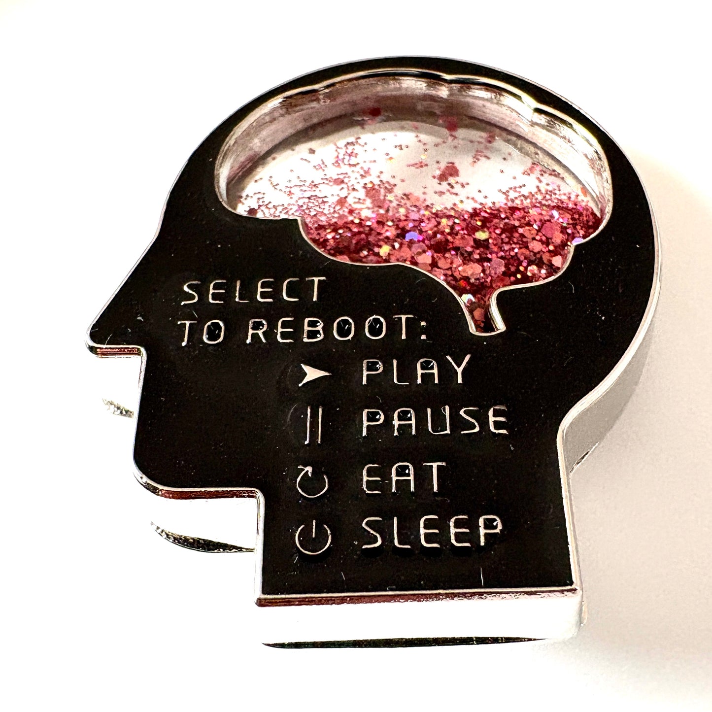 *Select To Reboot* Enamel Pin
