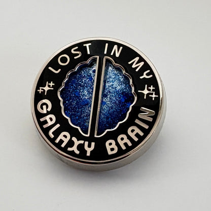 *Lost in My Galaxy Brain* Enamel Pin