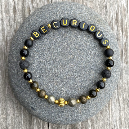 *Be Curious* Mantra Bracelet