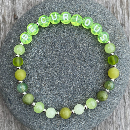 *Be Curious* Mantra Bracelet