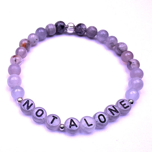 NOT ALONE Mantra Bracelet