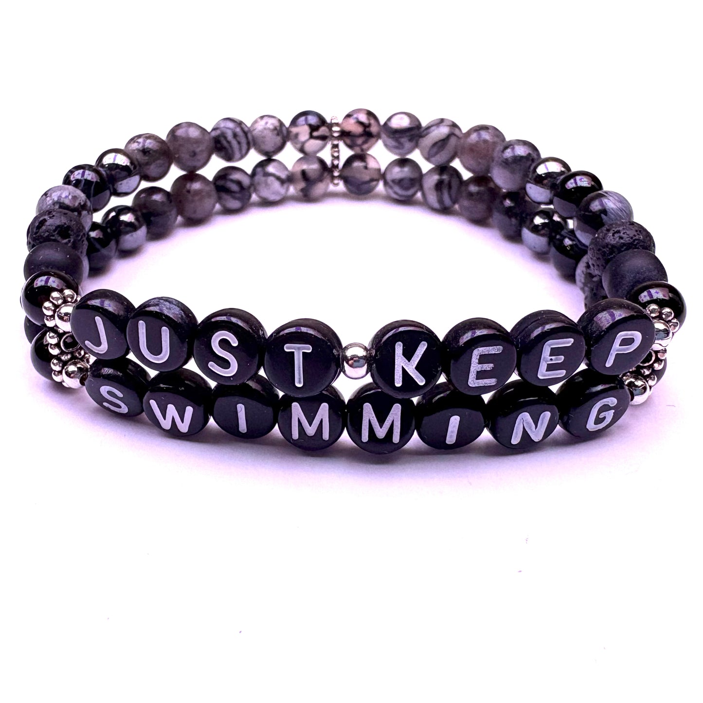 *Just Keep Swimming* Mantra Bracelet