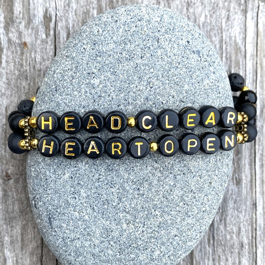 *Head Clear, Heart Open* Mantra Bracelet