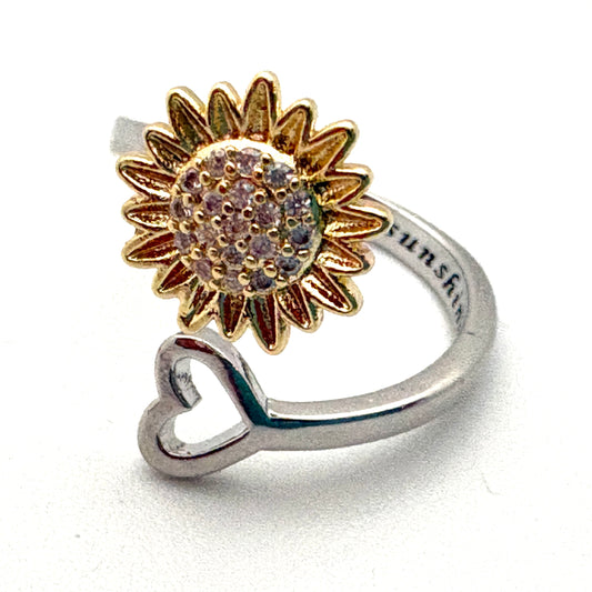 Sunflower Fidget Ring