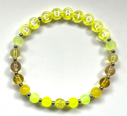 *Be Curious* Mantra Bracelet