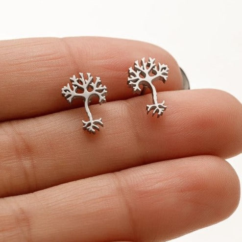 Mini Neuron Stud Earrings