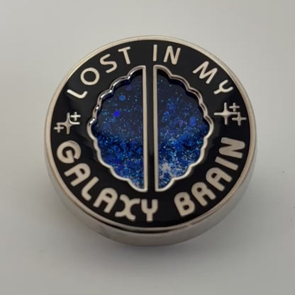 *Lost in My Galaxy Brain* Enamel Pin